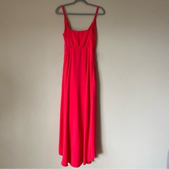 Ted Baker Leaanah Maxi Coral Dress Tank Sleeveless Wrap Size 4 - Picture 9 of 14